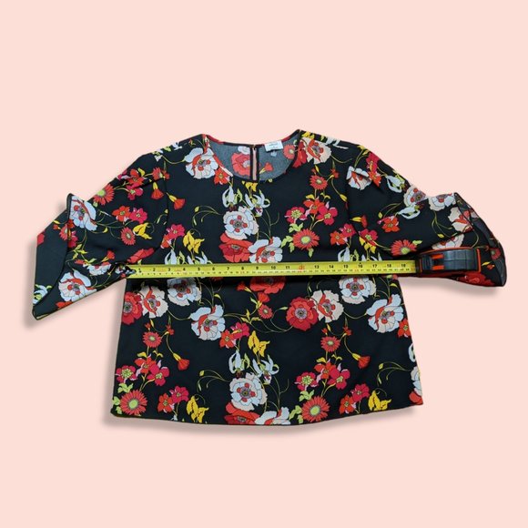 Aritzia Wilfred Cambrai Floral Silk Top Size M - Picture 2 of 5